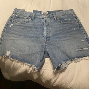 Agolde Parker Long Loose Fit Shorts